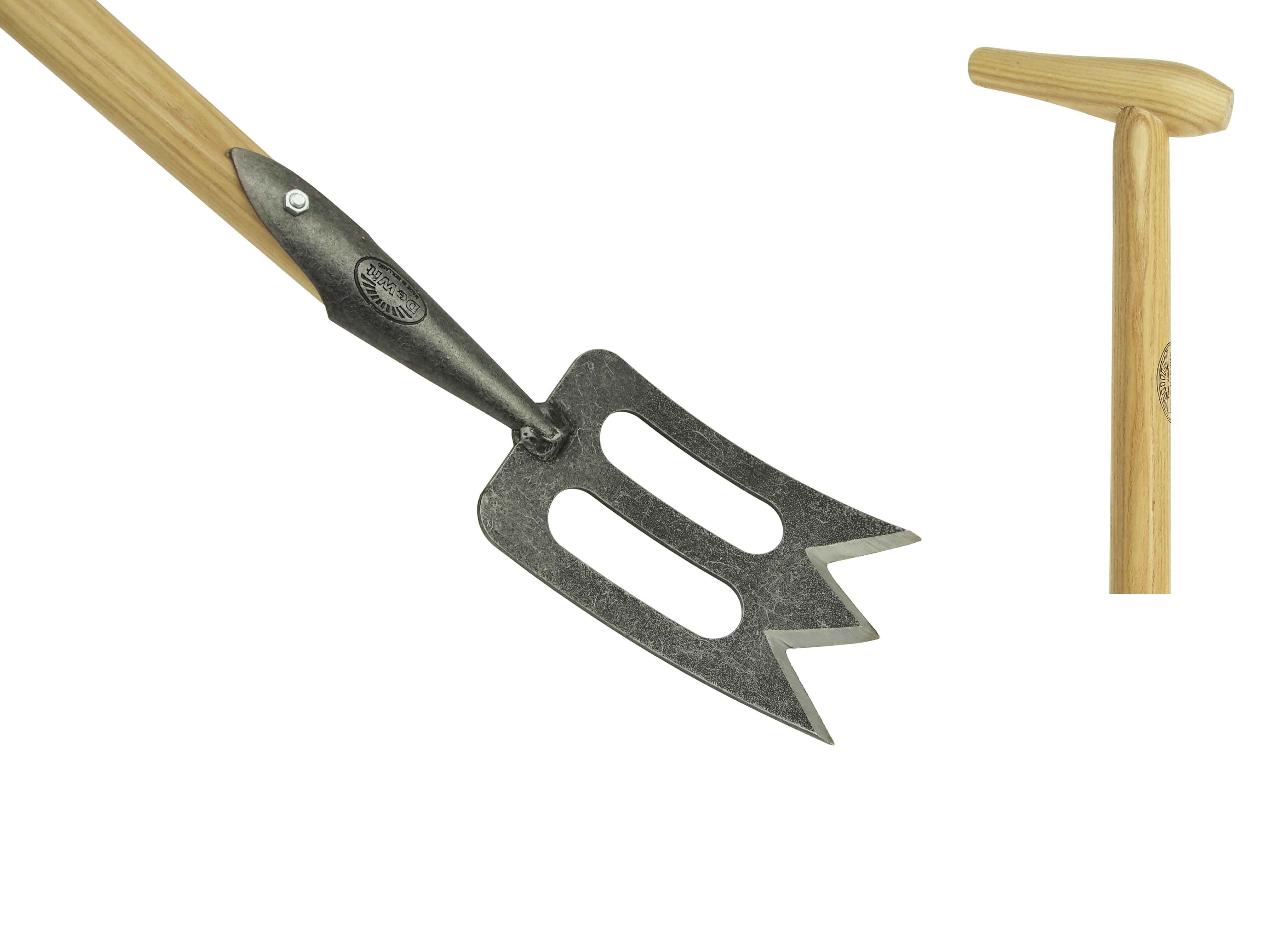 Spork push'n pull weeder 10cm blade with 170cm P-top handle